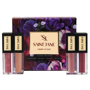 Saint Jane Limited Edition Holiday Collection Luxury Lip Oil 4-Piece Gift Set